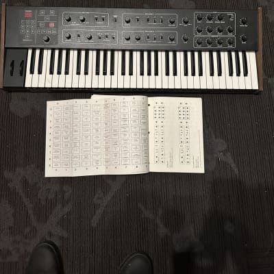 Sequential Prophet 600 61-Key 6-Voice Polyphonic Synthesizer 1982 - 1985 - Black with Wood Sides image 4