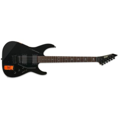 ESP KH-2 Vintage Kirk Hammett Distressed Black Electric Guitar + Hard Case Floyd Rose FR BLK - IN STOCK for sale