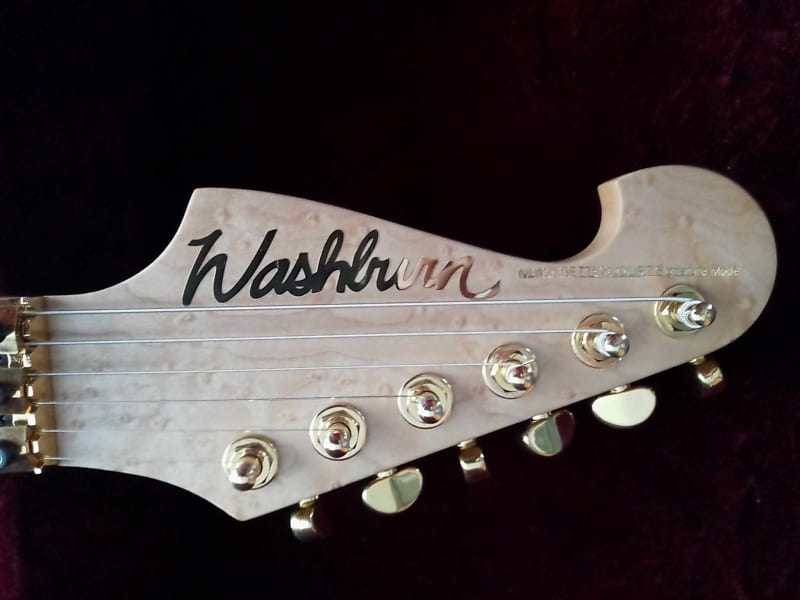 Washburn N4 Walnut Mourning Windows Inlays Proto Davies 2.0 | Reverb