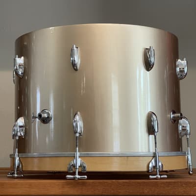 1950's Gretsch 20" Round Badge Bass Drum 14x20 - Copper Mist Lacquer Refinish image 14