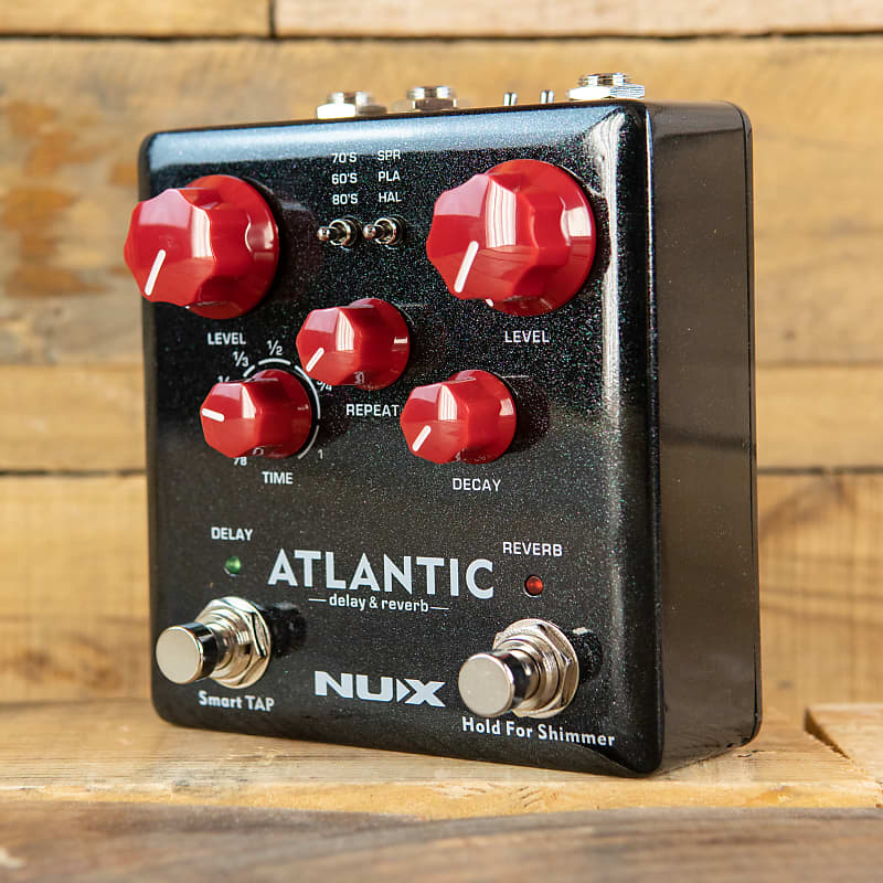 NuX Atlantic Delay & Reverb - Shimmer, freeze, tape, analog, digital,  spring, plate...