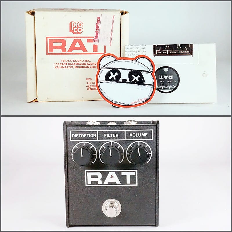 ProCo RAT 2 w/Box | Flat Box LM308N Chip, Silver Screw