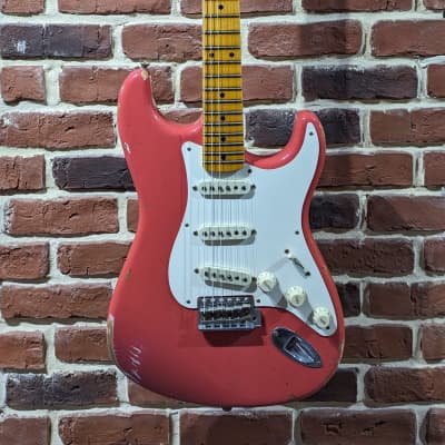 Fender  Custom Shop Stratocaster  Namm 2017 Limited Edition '56 Relic In Aged Fiesta Red image 1