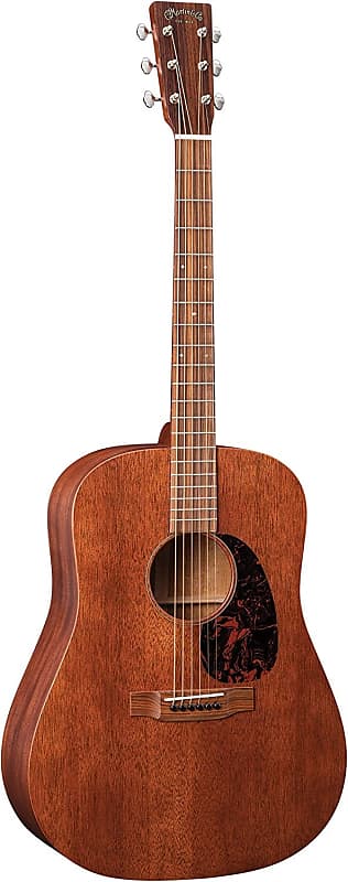 Martin Guitar D-15M with Gig Bag, Acoustic Guitar for the Working Musician, Mahogany Construction, Satin Finish, D-14 Fret, and Low Oval Neck Shape image 1