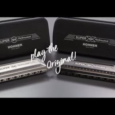 Hohner 7584-C Super 64 X Chromatic Harmonica | Reverb