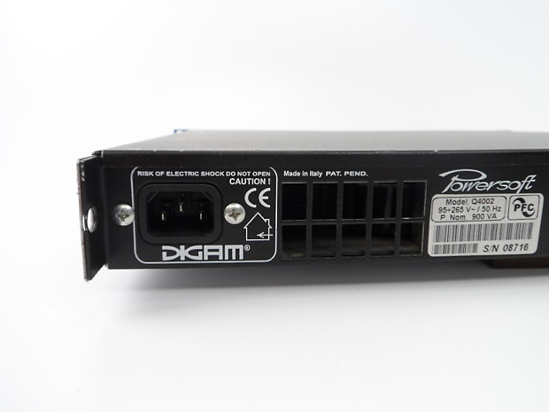 Powersoft Digam Q4002 4 Channel 600 Watts at 4 Ohms Rack Power