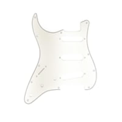 Fender Pickguard Stratocaster S/S/S (Left Hand) 11-Hole Mount Parchment 3-Ply image 1