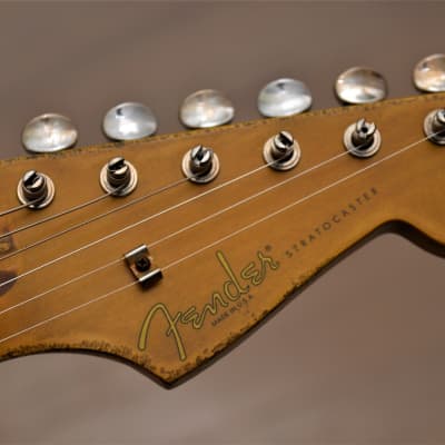 American Fender Stratocaster Relic Custom Pink Magenta Sparkle Colorshift! image 14