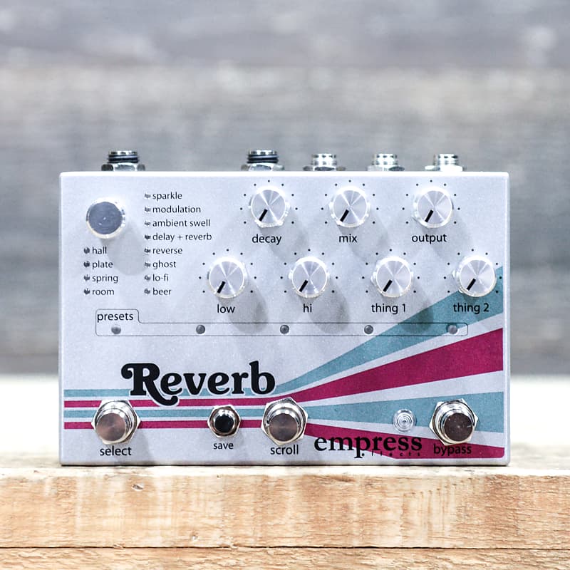 Empress Effects Reverb 12 Algorithm Types Studio Quality Reverb Effect Pedal