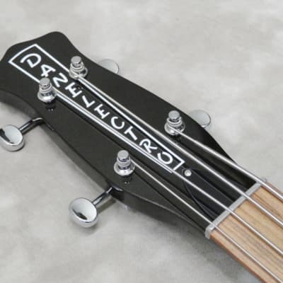 Danelectro 59DC Long Scale Bass Lefty (Black Pearl/w White pickguard) image 8