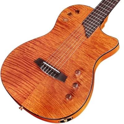Cordoba Stage Amber - Semi Hollow Body Nylon String Acoustic Electric - 2023 image 3