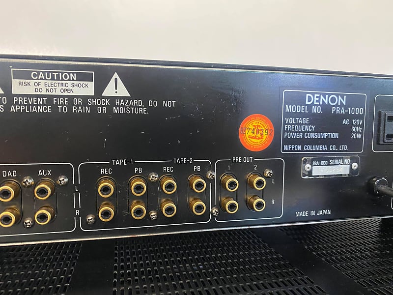 Denon POA 1500 Stereo Power Amplifier & PRA-1000 Control Amplifiers.  Serviced! | Reverb