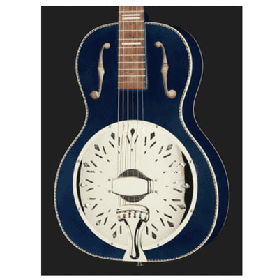 Immagine Recording King RPH-R2-MBL | Series 7 Single 0 Resonator, Matte Blue. New with Full Warranty! - 6