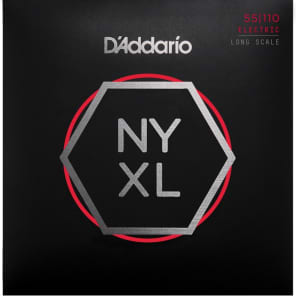 D'Addario NYXL55110 Nickel Wound Bass Guitar Strings - .055-.110 Heavy Long Scale 4-string image 3