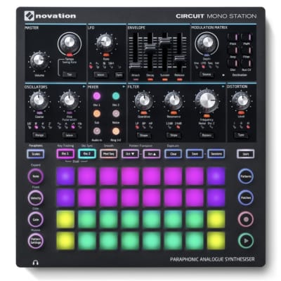 Novation Circuit Mono Station Paraphonic Synthesizer 2017 - 2021 - Black