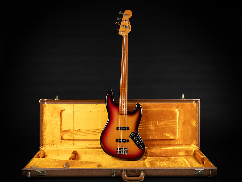 2010 Fender USA Jaco Pastorius Artist Series Signature Fretless Jazz Bass RW - 3-Color Sunburst | OHSC image 1