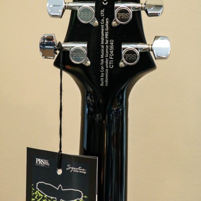 PRS SE Custom 24 Floyd Rose Left-Handed Electric Guitar - Charcoal Burst image 6