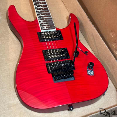 ESP LTD M-200FM Floyd Rose Flame Red Electric Guitar image 6