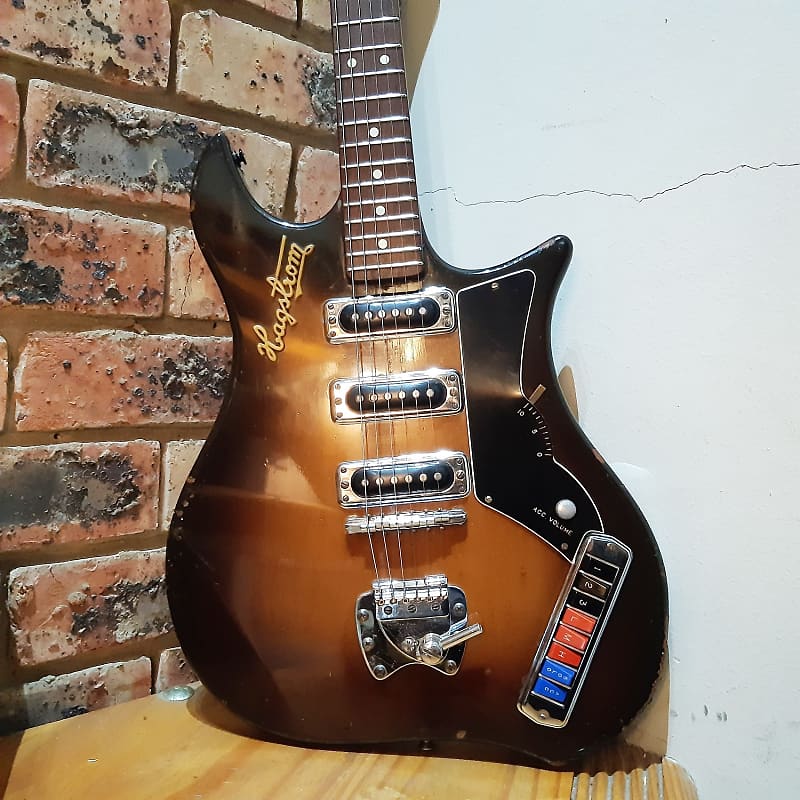 Rare Vintage Hagstrom Corvette/Impala Circa. 1960's - Brown | Reverb