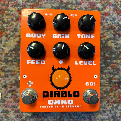OKKO Diablo Gain + Overdrive/Distortion Guitar Effects Pedal for sale