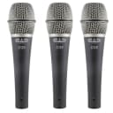 CAD CADLive D38 Supercardioid Dynamic Handheld Microphone (3 Pack) with Carrying Case