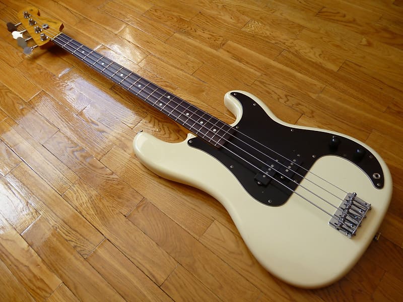 Fernandes Limited Edition Precision Bass Birdseye Maple MIJ 1984 Vintage  White