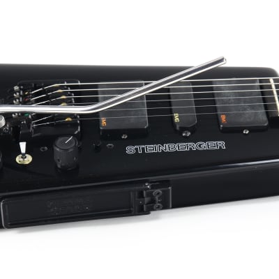 1997 Steinberger GL7TA Trans Trem Headless Electric Guitar | Original Hard Case and Tags, Black, CLEAN! image 17