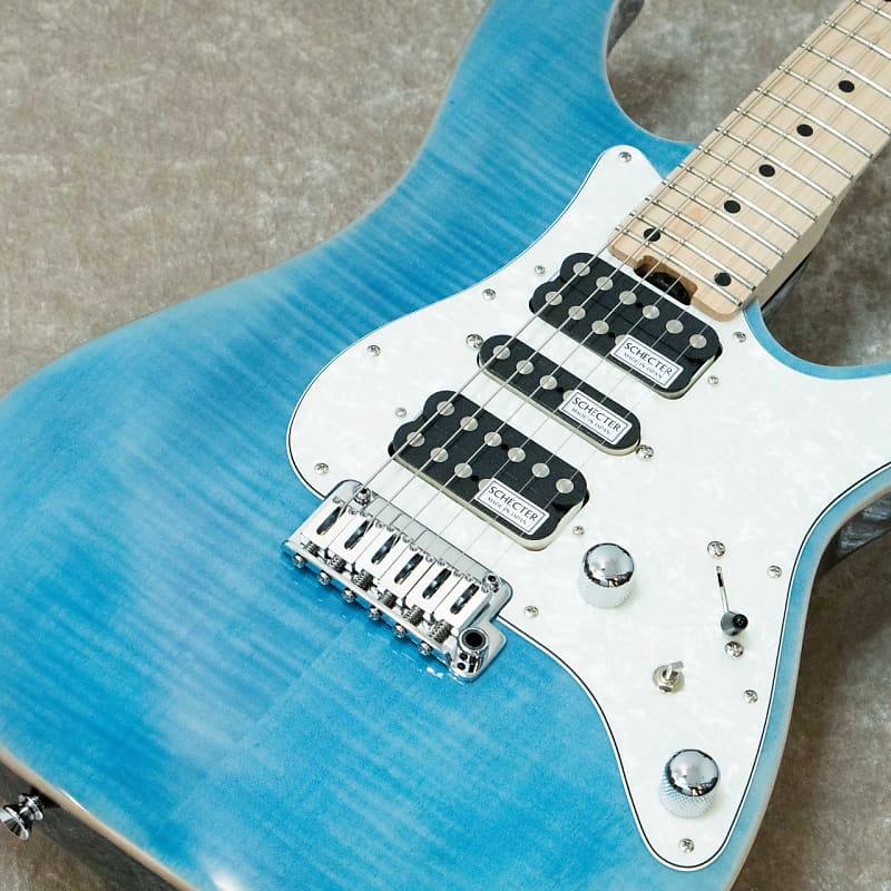 Schecter SD-2-24-AS-VTR-FM -Aqua Blue- #S2309184 2023 [Limited Model][Made  in Japan]