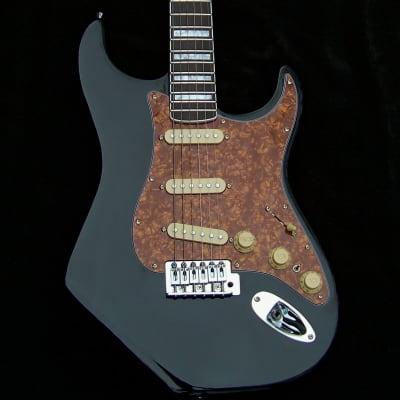 Black Strat+Bound Rosewood/Maple Neck+7 Sound Switch+T-Bleed+Working Bridge Tone Control+Frets Leveled, Crowned, polished with a Full Setup image 2