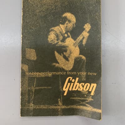 Gibson LG1 Warranty Card Hang Tag Manual 1961-1965 image 1