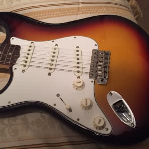 HENDRIX! Left Handed Fender American vintage series 1965 Stratocaster Three tone sunburst image 1