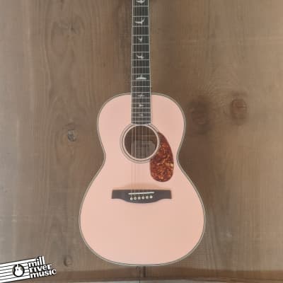Paul Reed Smith PRS Ltd Ed SE P20E Tonare Parlor Acoustic Electric Guitar Pink image 2