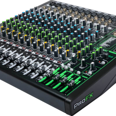 Mackie ProFX16v3 16 Channel 4-bus Professional Effects Mixer with USB w/ Cleaning Cloth, 4 Microphones and XLR Cables image 4