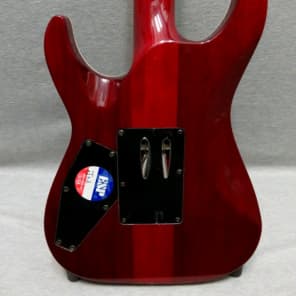 Esp Ltd MH327 See Thru Red 27 Fret Electric Guitar | Reverb