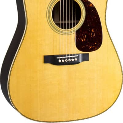 Martin HD-28 Standard Series Dreadnought Acoustic Guitar, Natural w/ Hard Case image 2