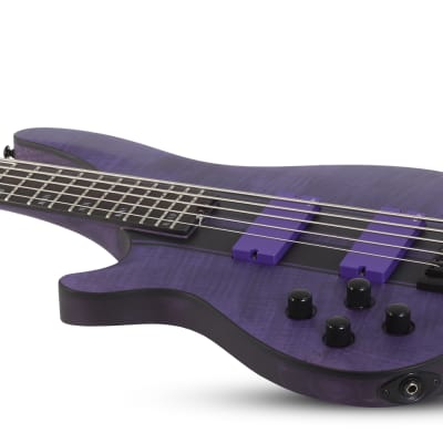 Schecter C-5 GT Bass LH Satin Trans Purple image 4