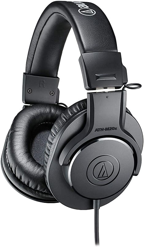 Audio-Technica ATH-M20x Professional Studio Monitor Headphones, Black image 1
