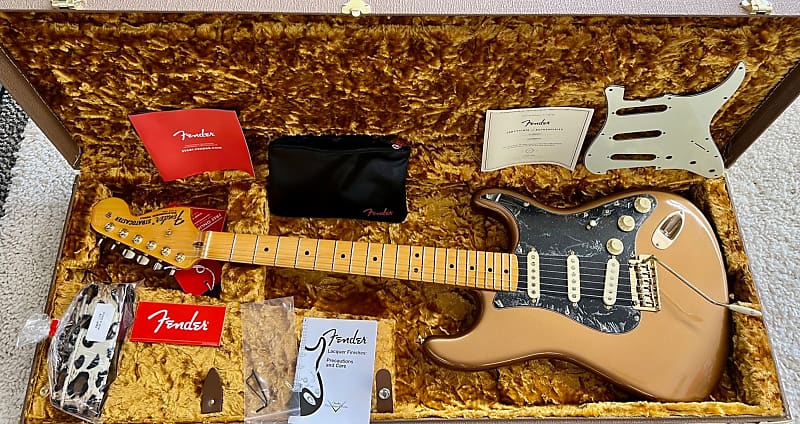 Fender Bruno Mars Stratocaster®, Maple Fingerboard, Mars Mocha MODEL #0116862877 | Reverb