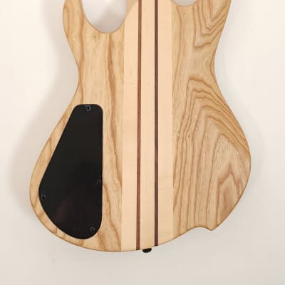 Brice Defiant 53437 EB Nat Ash 5 String Fan Fret Multi Scale Bass with Ebony Fretboard image 3