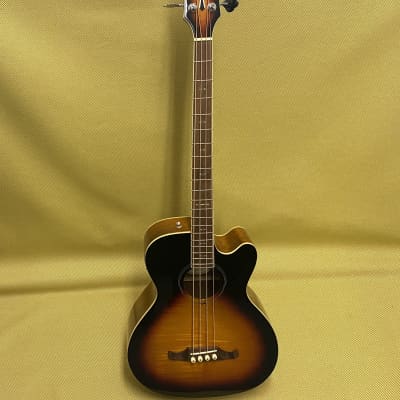 Hohner TWP600B Acoustic Bass Guitar w/On-Board Preamp/EQ and Case | Reverb