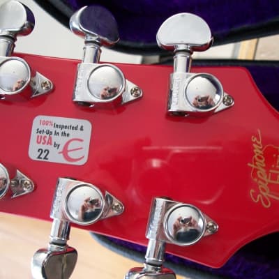 Very Rare Epiphone Elitist Jay Jay French (Twisted Sister)Signature Les Paul Standard Pink Burst SIGNED image 15