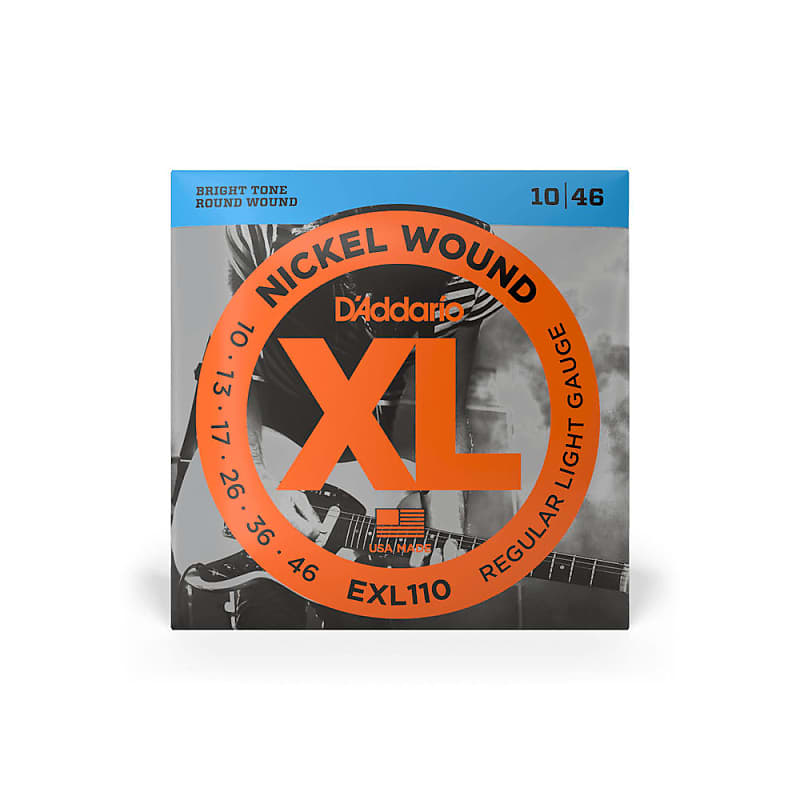 D'Addario EXL110 XL Nickel Wound Electric Guitar Strings - .010-.046 Regular Light image 1