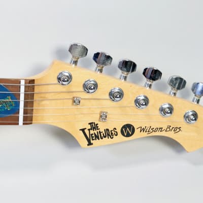 Wilson Brothers "The Ventures"  - Don Wilson OWNED Guitar, Fender Style - 2008 NAMM Show "The Ventures" Autographed - White image 9