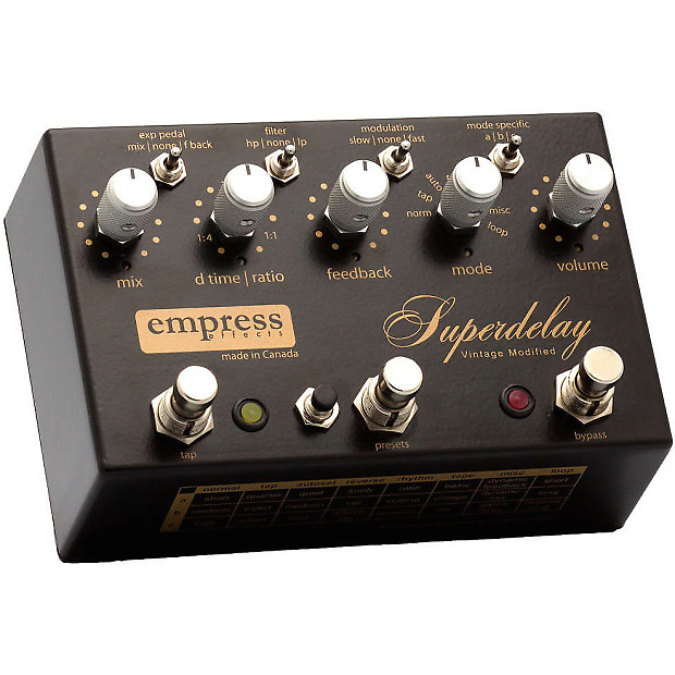 Empress Vintage Modified Superdelay Pedal | Reverb