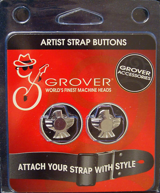 Grover GP620C Eagle Artist Strap Buttons (Set of 2) image 1