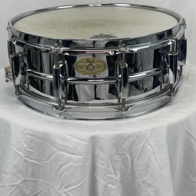 Pearl Sensitone Steel 5.5x14 10 lug custom alloy Snare 2000's