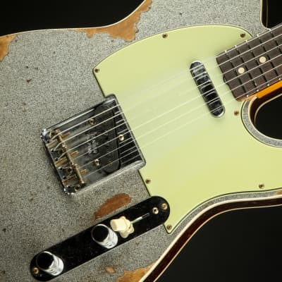 Fender Custom Shop 1960 Telecaster Custom Heavy Relic - Silver Sparkle image 16