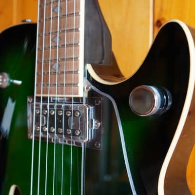 Carparelli Electric Guitar Classico SH2 [Semi-Hollow] - Dark Green Burst (Custom Setup) image 6
