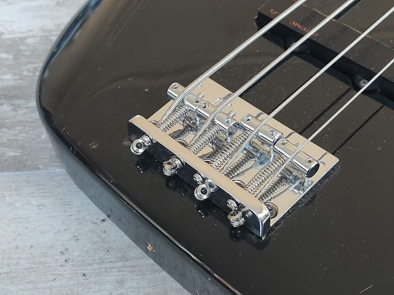 1990's Fernandes PJ-60 Electric Bass Guitar (Black) | Reverb