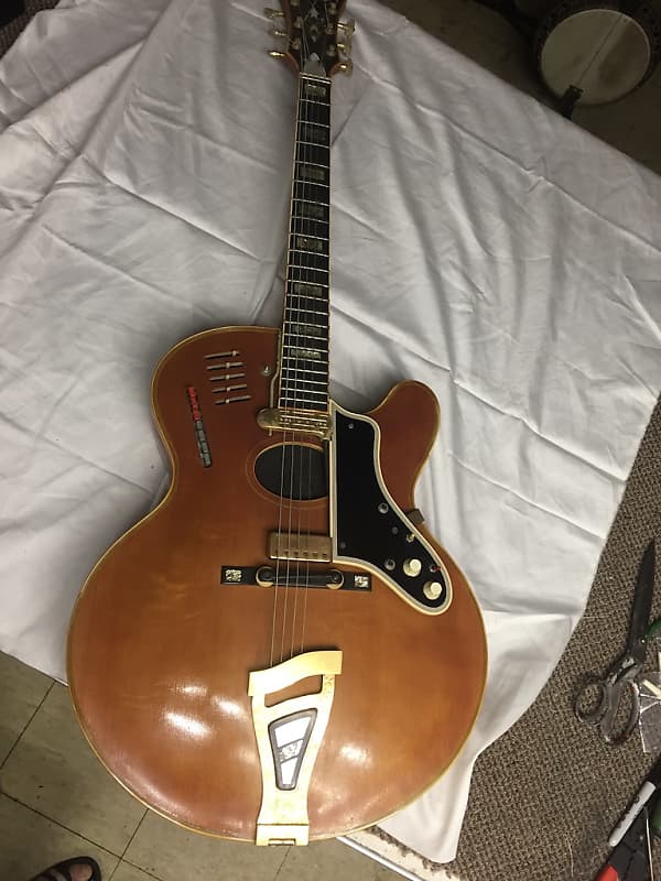 Rare Sam Koontz Archtop Guitorgan 1970s - Natural Original | Reverb